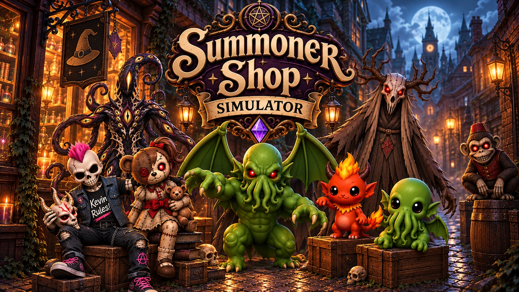 Summoner Shop Simulator key art